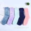 Chicas chenille acogedores calcetines color personalizado